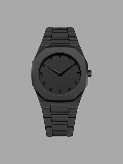 Arabic Aura Watch – All Black Edition
