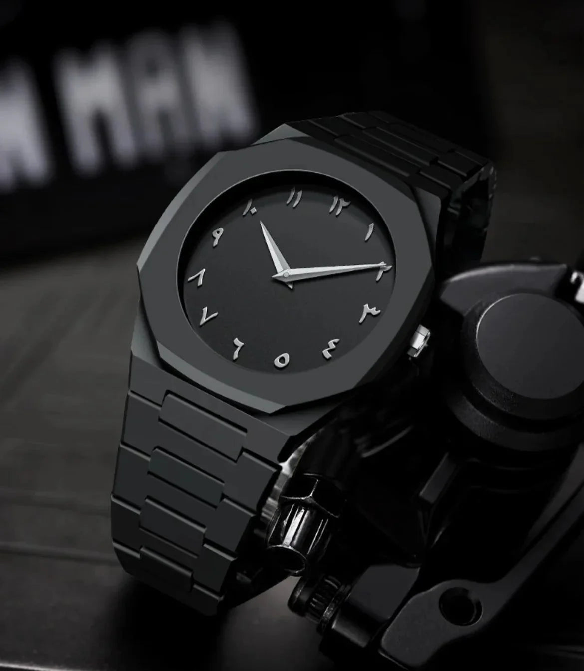 Arabic Aura Watch – All Black Edition