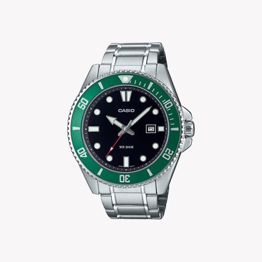 Men’s Diver-Style Stainless Steel Watch – 200M Water Resistance