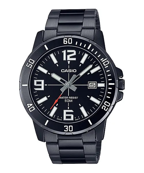 Men’s Sport Watch – Black Dial with Resin Strap