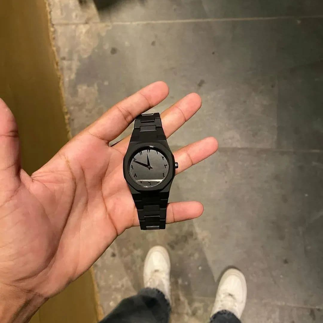 Arabic Aura Watch – All Black Edition