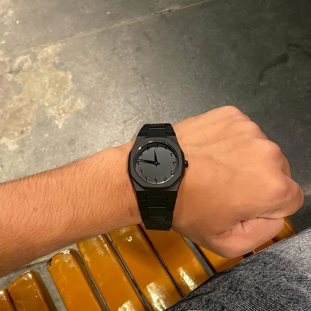 Arabic Aura Watch – All Black Edition